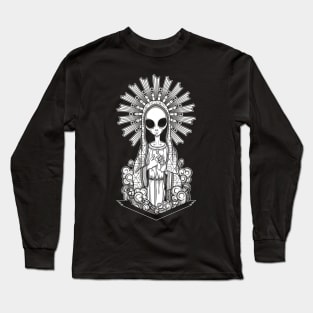 The alien Virgin - Black version Long Sleeve T-Shirt